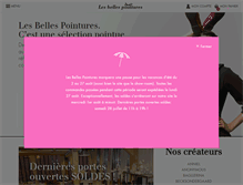 Tablet Screenshot of lesbellespointures.com